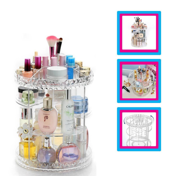 Organizador de maquillaje giratorio 360g - Imagen 3